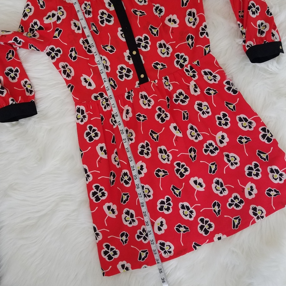 Juicy Couture Long Sleeve Floral Dress Size 4 - Picture 12 of 12